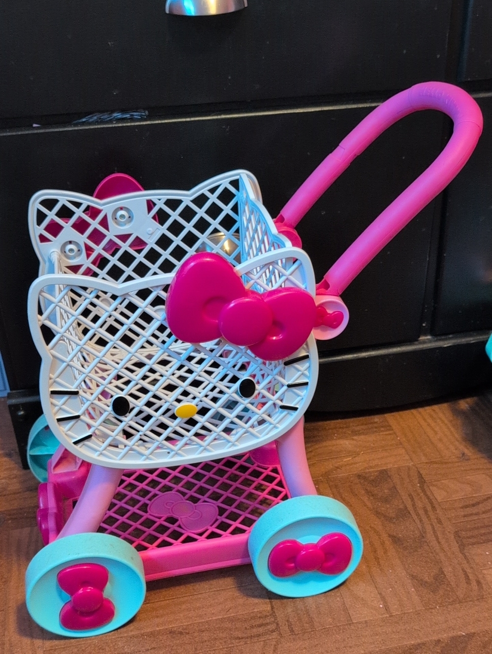 Hello Kitty Style Pink & White Toy Stroller for Kids